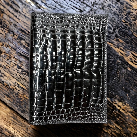 Hermes NIB GM Agenda Cover Black Alligator Mississippiensis Lisse - Picture 2 of 8